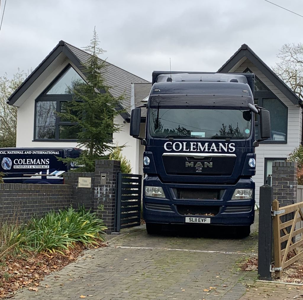 A Colemans removals lorry